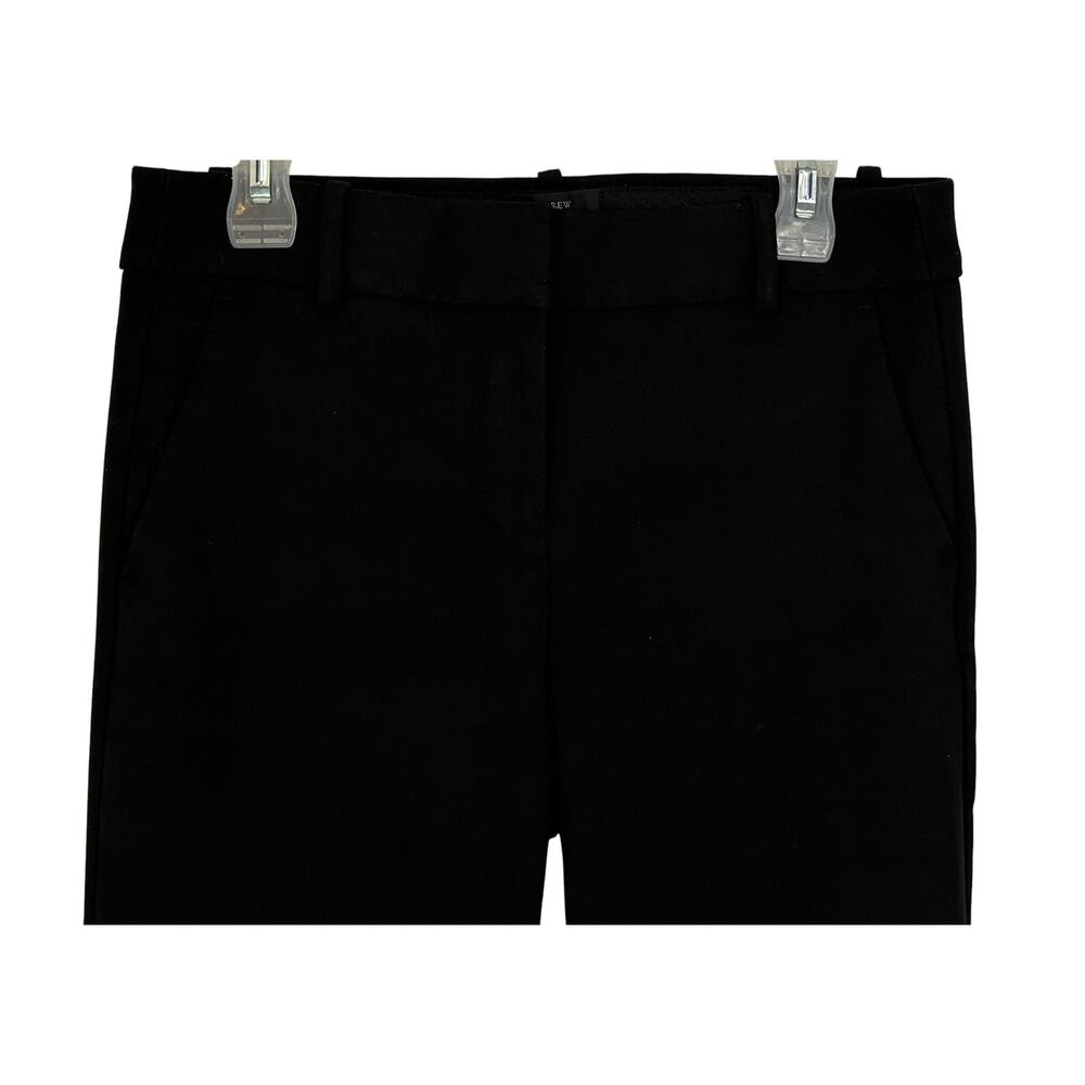 J. Crew Cameron Slim Cropped Pant Four Season Stretch Black G8547 Size 6 - Picture 4 of 9